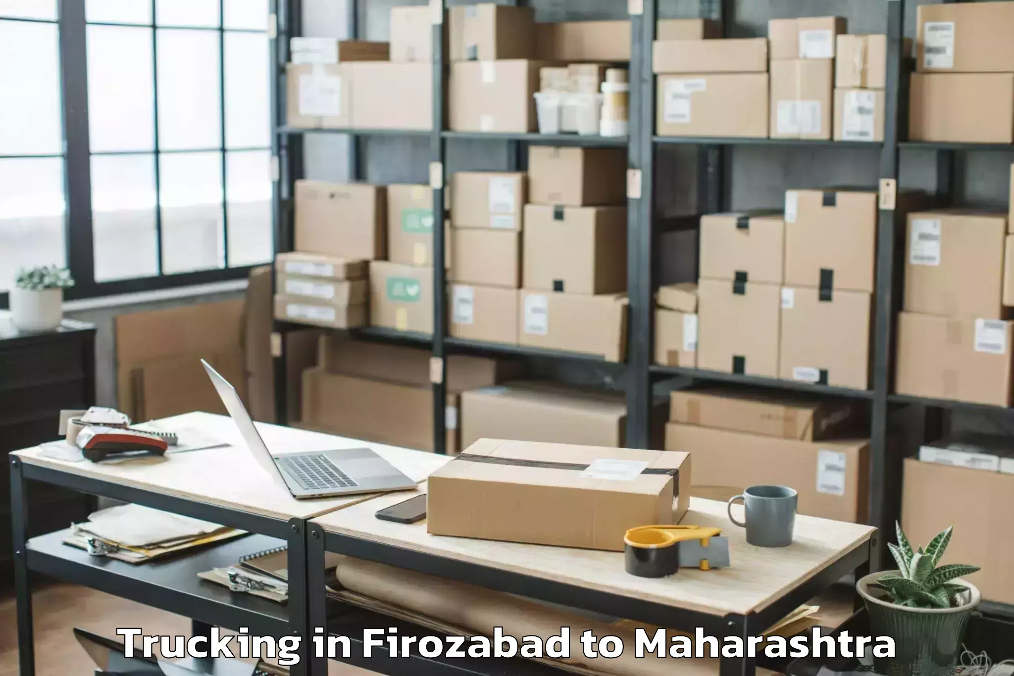 Professional Firozabad to Pandharkawada Trucking